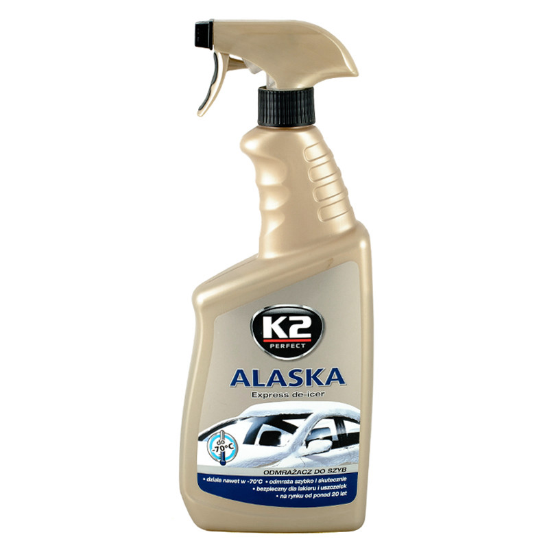 K2 ALASKA -70C 700ml Розморожувач для вікон (рідина, з розпилювачем) х12 — фото товара №1