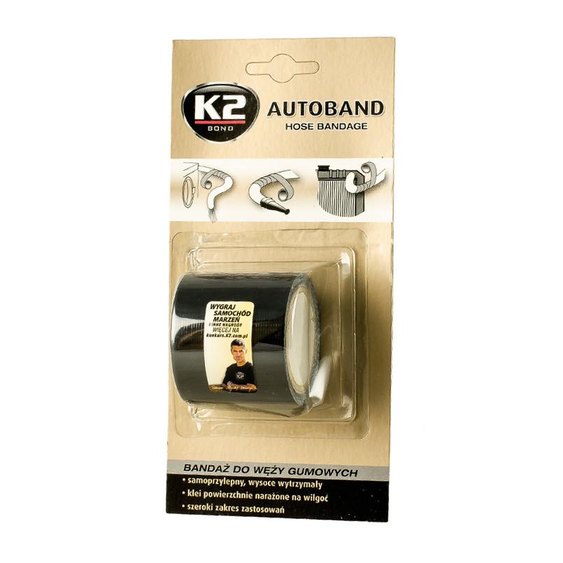 K2 AUTOBAND Стрічка клейка д/ремонту шлангів х12 — фото товара №2