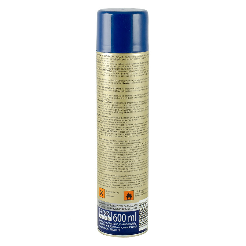 K2 BOLD 600ml SPRAY Засіб догляду за шинами (аерозоль) х12 — фото товара №2