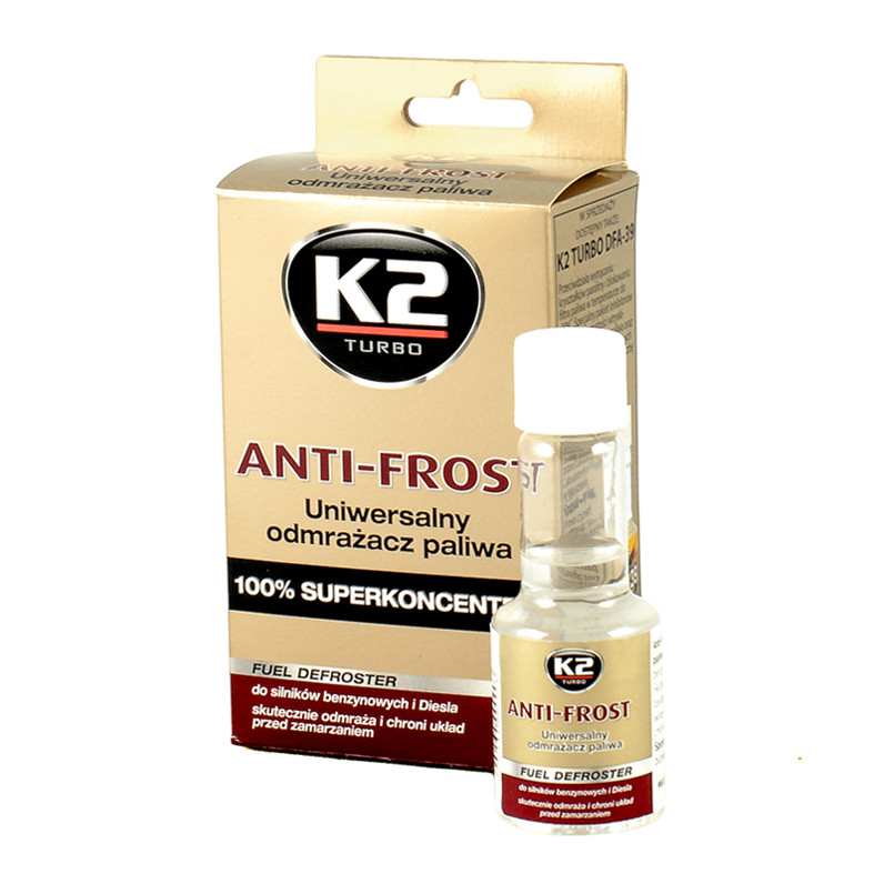 K2 TURBO ANTI FROST 50ml Засіб для видалення води з палива х12 — фото товара №3