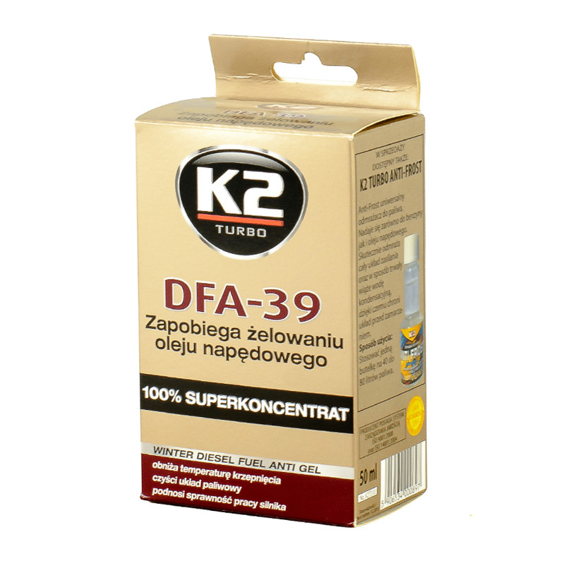 K2 TURBO DFA-39 50ml Антигель для дизельного палива х12 — фото товара №2