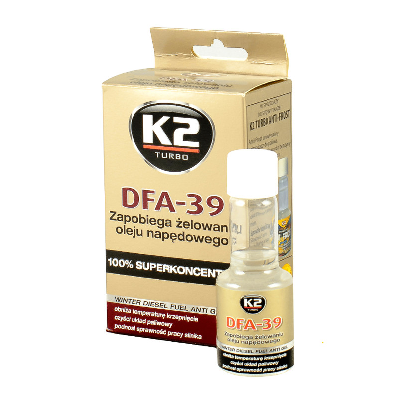 K2 TURBO DFA-39 50ml Антигель для дизельного палива х12 — фото товара №3