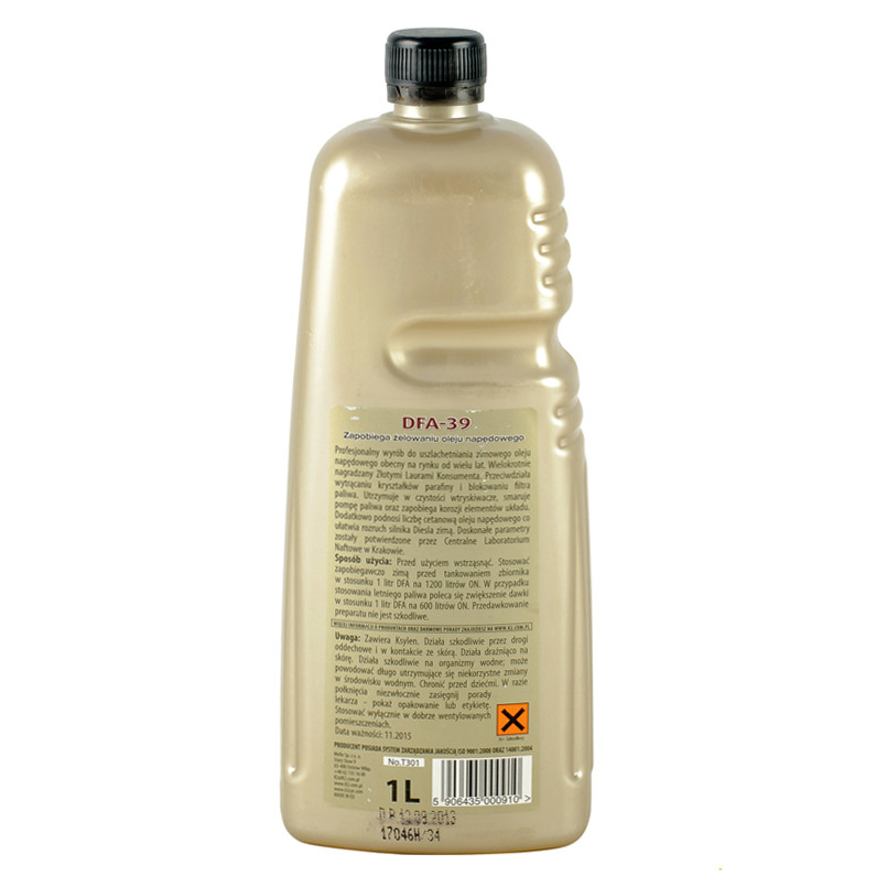 K2 TURBO DFA-39 1L Антигель для дизельного палива х12 — фото товара №2