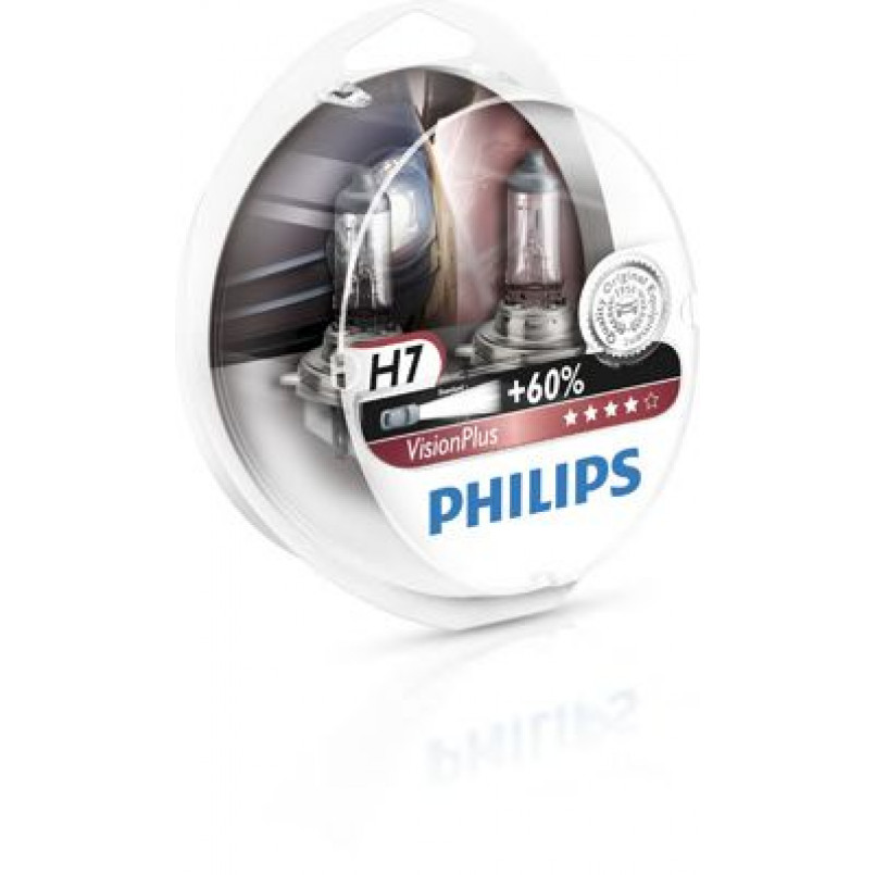 12972VPS2 (PHILIPS) H7 VisionPlus (+60%) 12V 55W PX26d  Set 2 pc. — фото товара №1