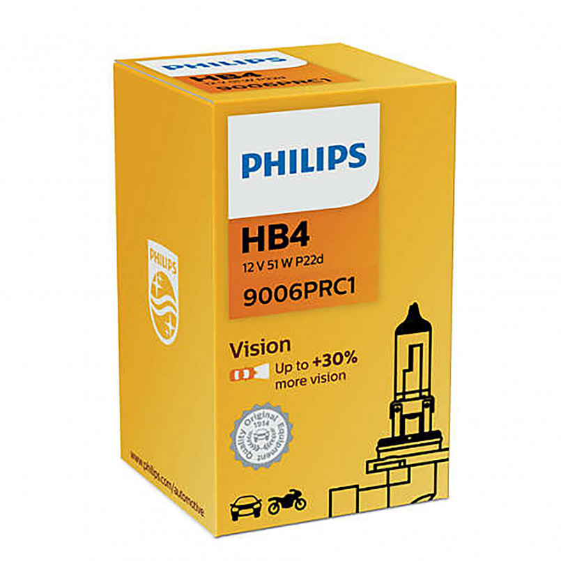 9006PRC1 (PHILIPS) HB4 Vision (+30%) 12V 55W P22d — фото товара №2