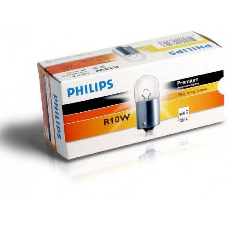 12814CP (PHILIPS) R10W 12V 10W BA15s — фото товара №1