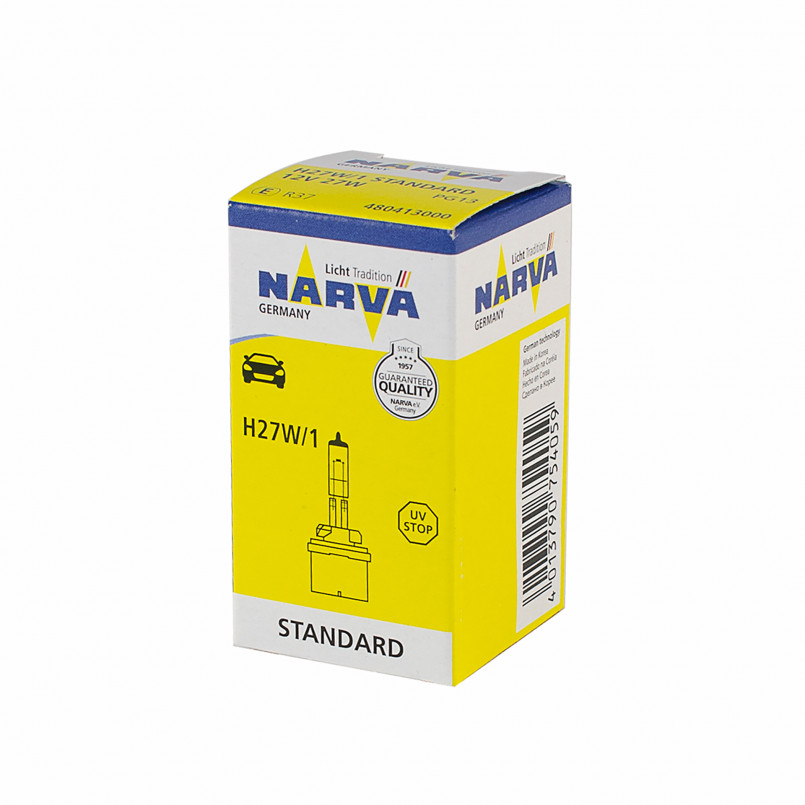 480413000 NARVA Лампа H27W/1 12V 27W PG13 HALOGEN MINIATURE — фото товара №2