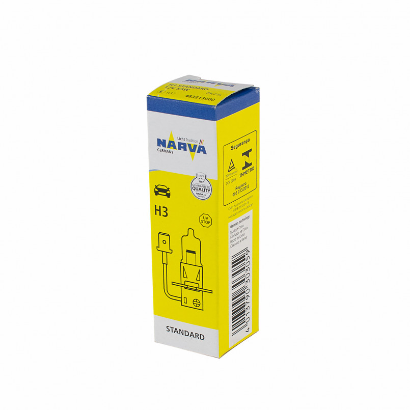 483213000 NARVA Лампа H3 12V 55W PK22s H2 12V NARVA — фото товара №2