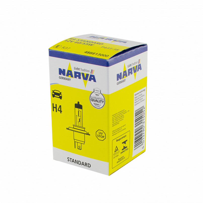 488813000 NARVA Лампа H4 12V 60/55W P43t 12V NARVA — фото товара №2
