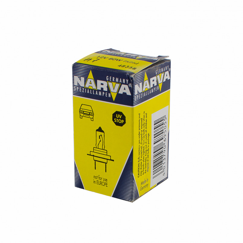 483583000 NARVA Лампа H7 RALLY 12V 80W PX26d RALLYE — фото товара №2