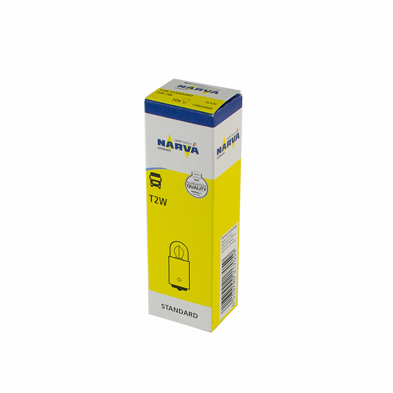 170633000 NARVA Лампа T2W 24V 2W BA9s |CONTROL LAMPS| (10шт) HD — фото товара №2