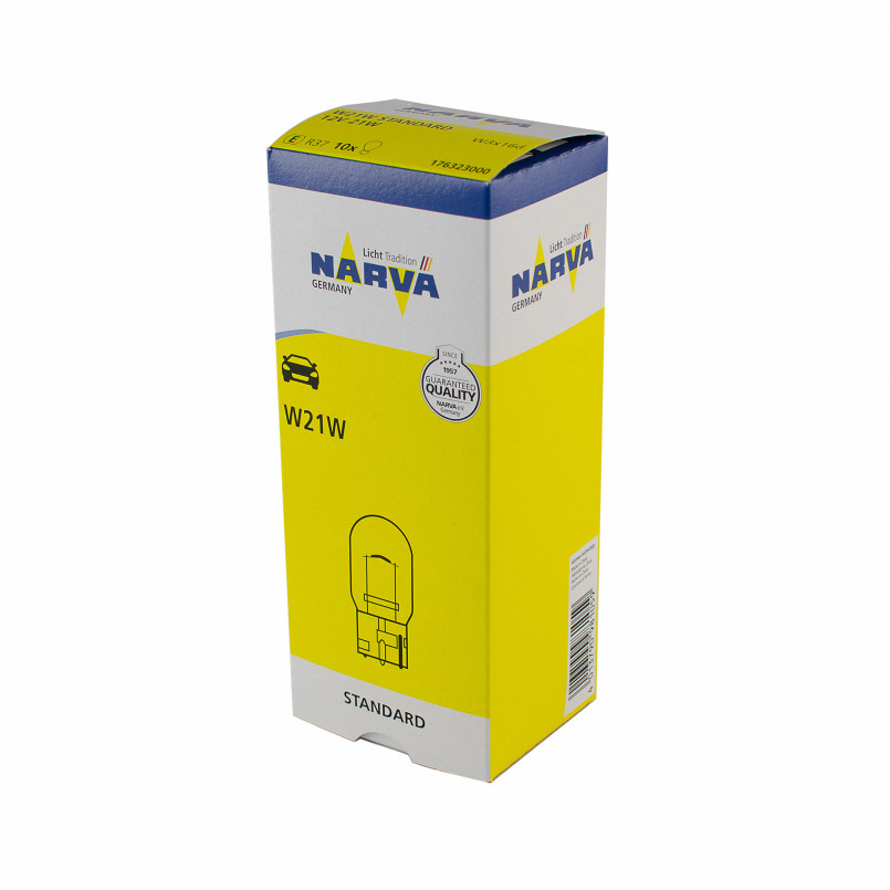 176323000 NARVA Лампа W21W 12V 21WW3X16d (10шт) — фото товара №2