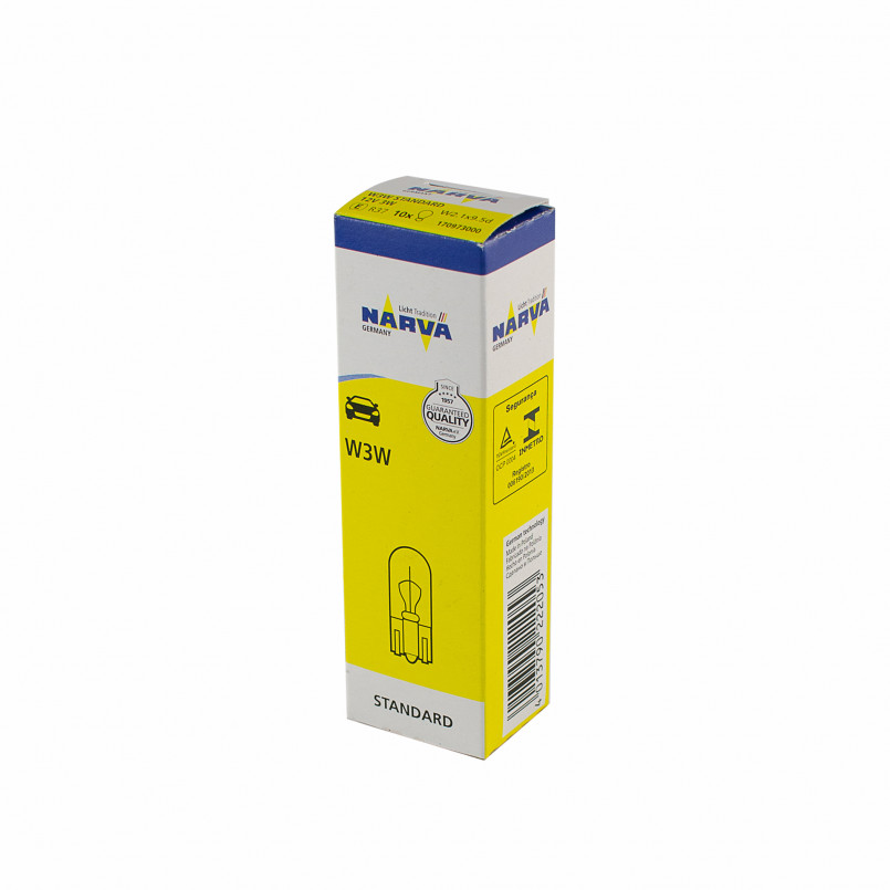 170973000 NARVA Лампа W3W 12V 3W W2,1X9,5d |WEDGEBASE LAMPS| (10шт) — фото товара №2