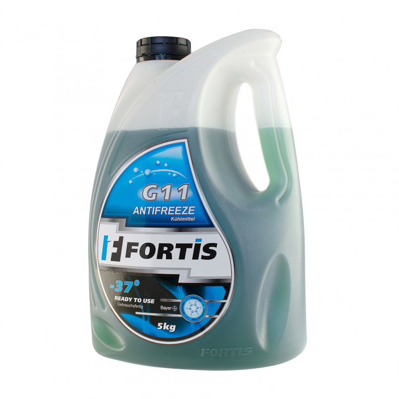 Антифриз готовий до використання  Fortis G11 Blue  -37° (синій) 5кг — фото товара №1