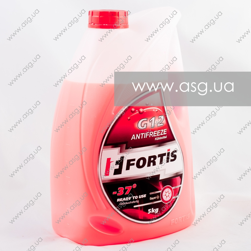 Антифриз готовий до використання  Fortis G12 Red  -37° (червоний) 5кг — фото товара №2