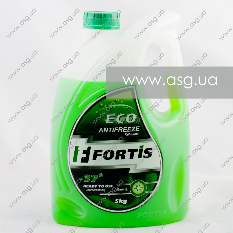 Антифриз готовий до використання  Fortis ECO Green -37° (зелений) 5кг — фото товара №1
