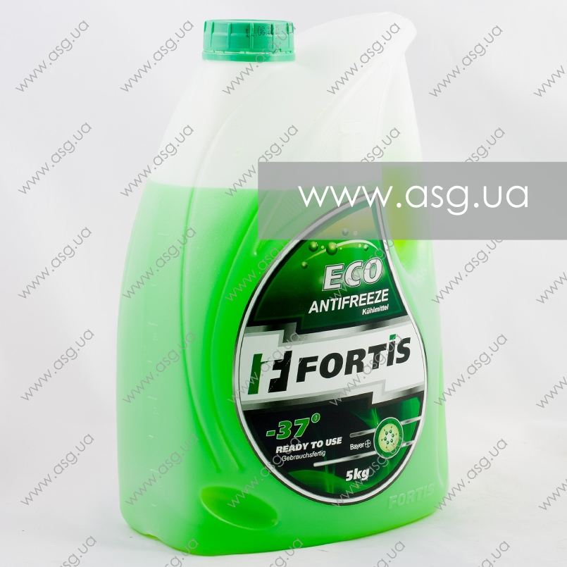 Антифриз готовий до використання  Fortis ECO Green -37° (зелений) 5кг — фото товара №2