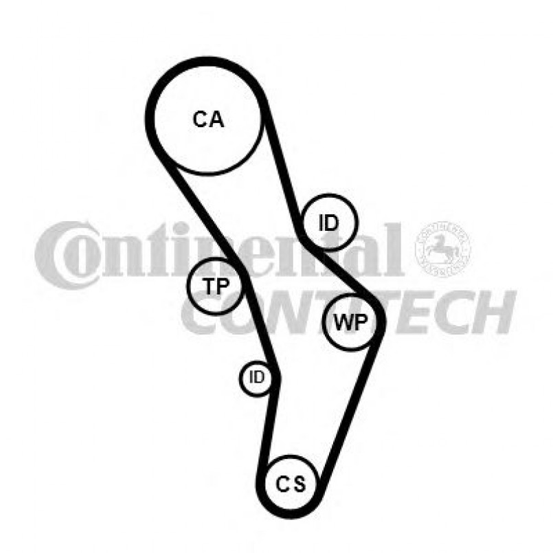 CT1056   Ремінь ГРМ CONTI SYNCHROBELT — фото товара №3