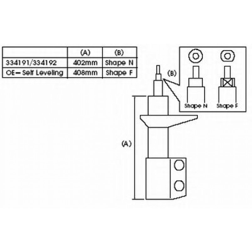 334192 KYB - Стійка амортизатора, _Excel-G_ (Twin Tube Gas) — фото товара №2