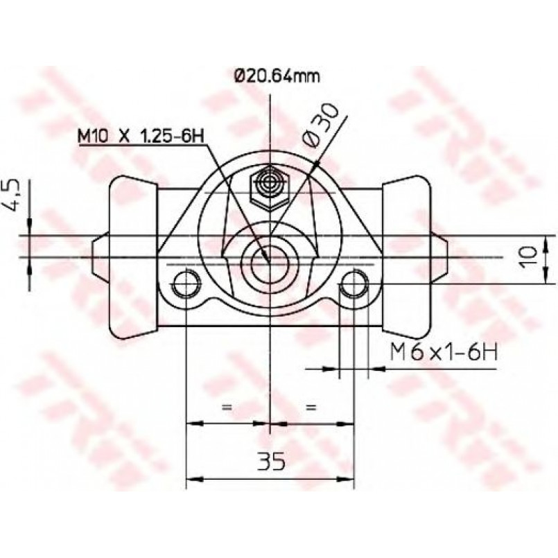 BWF150  TRW - Циліндр гальмівний робочий — фото товара №1