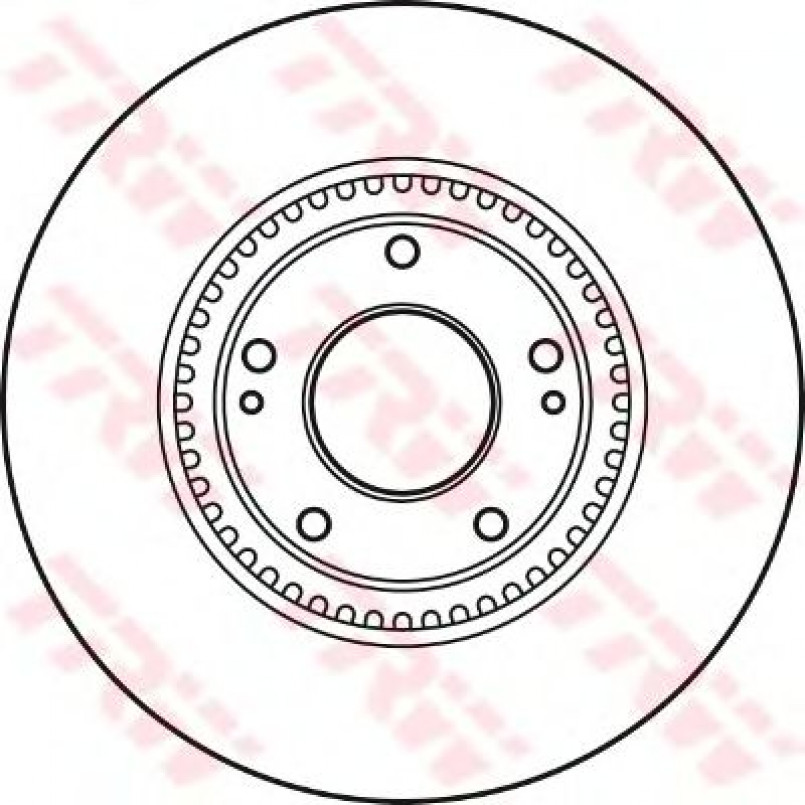 DF4957S  TRW - Гальмівний диск — фото товара №1