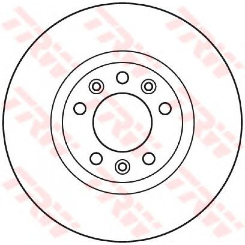 DF6121  TRW - Гальмівний диск — фото товара №1
