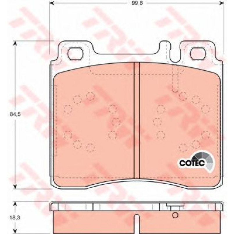 GDB113  TRW - Гальмівні колодки до дисків — фото товара №2