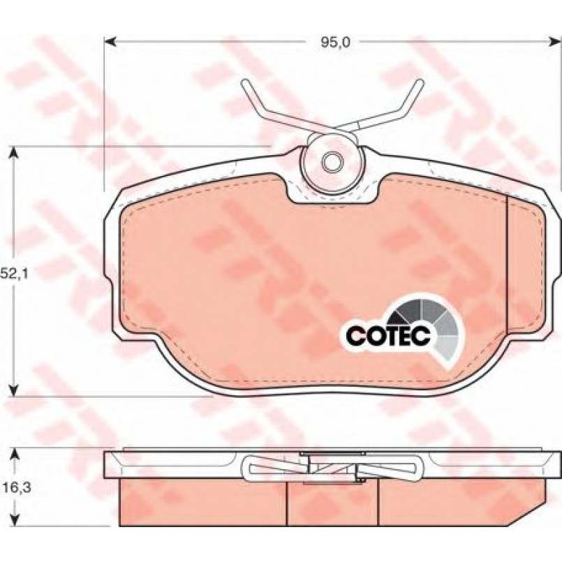 GDB1155  TRW - Гальмівні колодки до дисків — фото товара №1