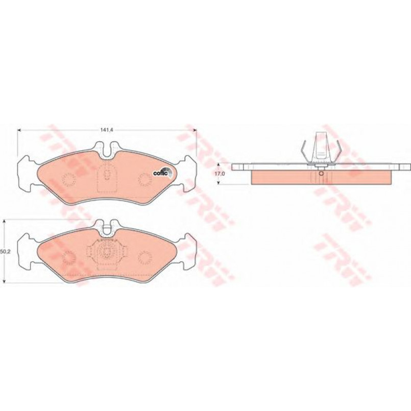 GDB1262  TRW - Гальмівні колодки до дисків — фото товара №2