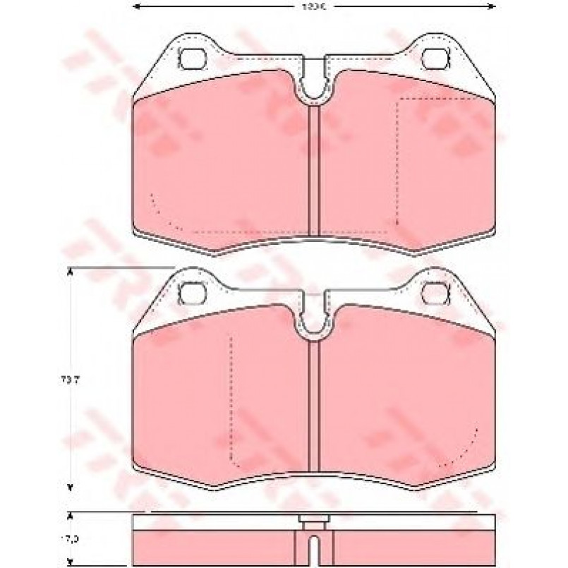 GDB1269  TRW - Гальмівні колодки до дисків — фото товара №1