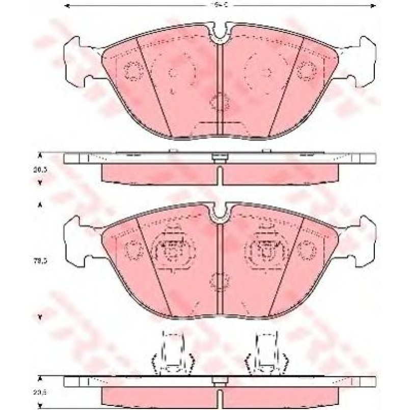 GDB1285  TRW - Гальмівні колодки до дисків — фото товара №1