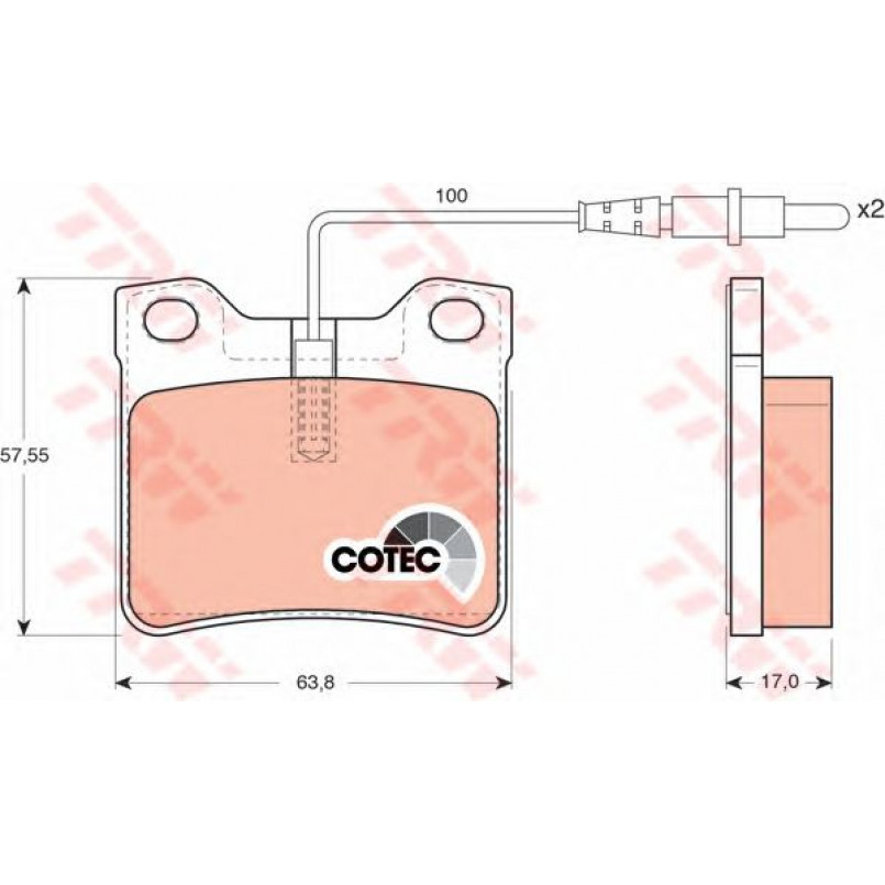 GDB1289  TRW - Гальмівні колодки до дисків — фото товара №1