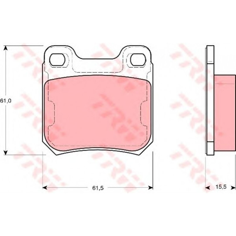 GDB1346  TRW - Гальмівні колодки до дисків — фото товара №2