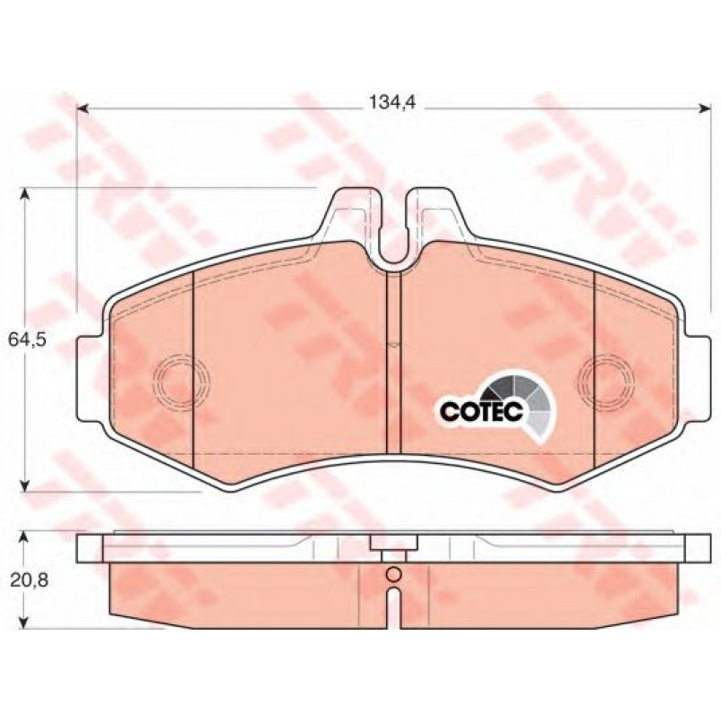 GDB1373  TRW - Гальмівні колодки до дисків — фото товара №1