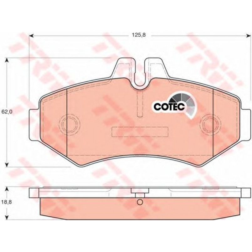GDB1399  TRW - Гальмівні колодки до дисків — фото товара №1