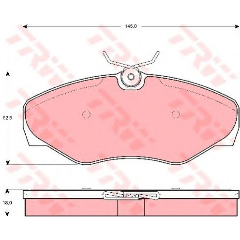 GDB1466  TRW - Гальмівні колодки до дисків — фото товара №2