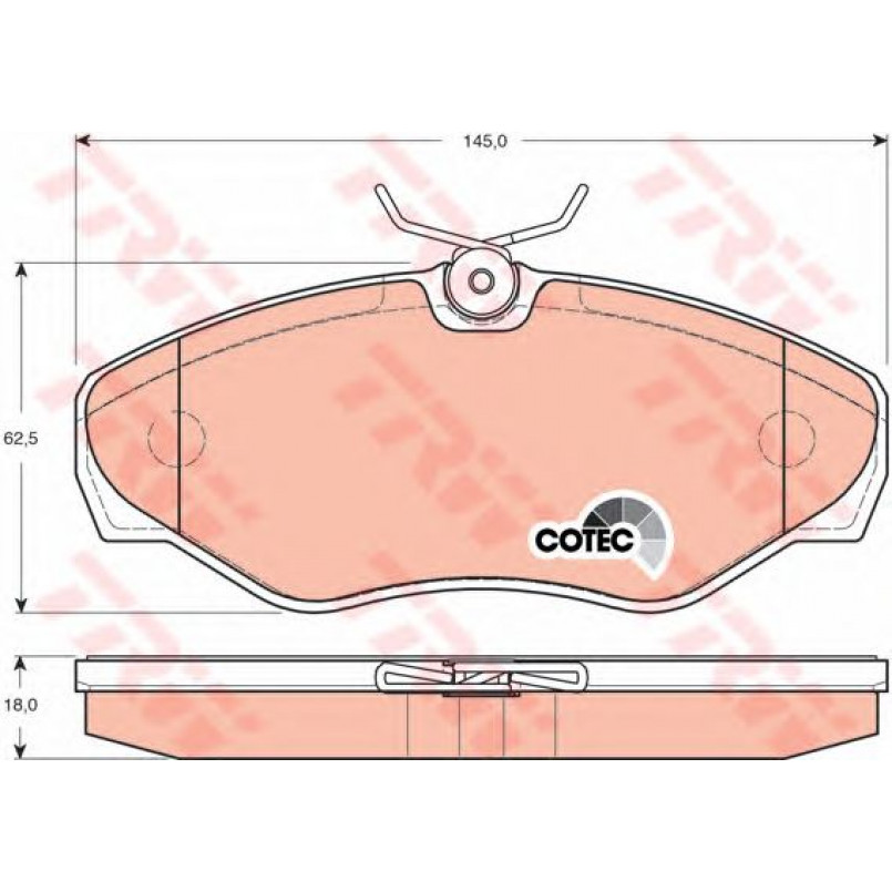 GDB1478  TRW - Гальмівні колодки до дисків — фото товара №1