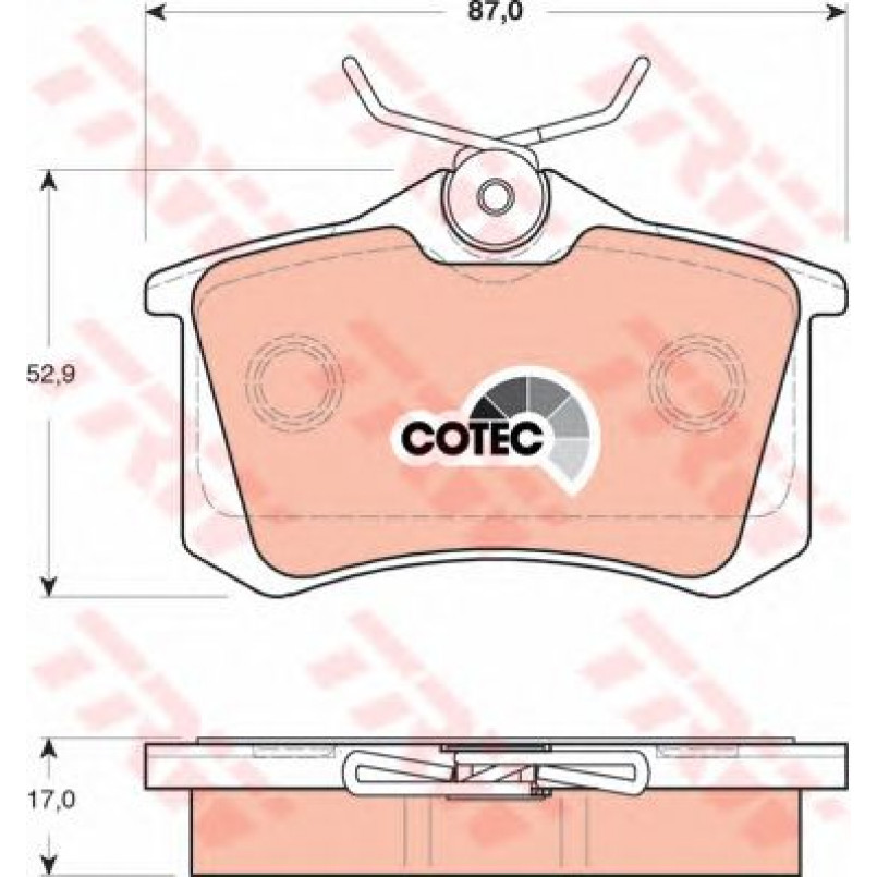GDB1504  TRW - Гальмівні колодки до дисків — фото товара №1