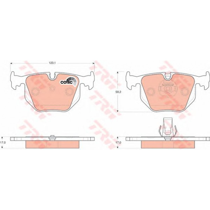 GDB1530  TRW - Гальмівні колодки до дисків — фото товара №1