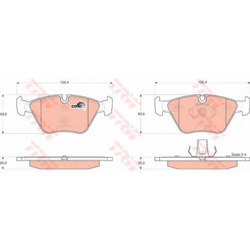 GDB1531  TRW - Гальмівні колодки до дисків — фото товара №1