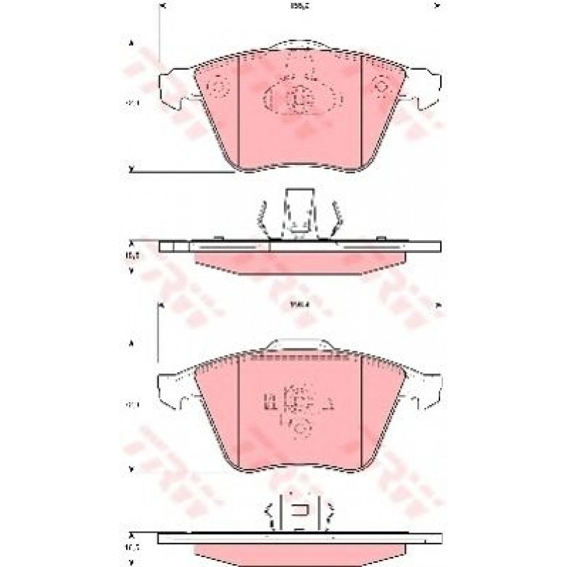 GDB1607  TRW - Гальмівні колодки до дисків — фото товара №1