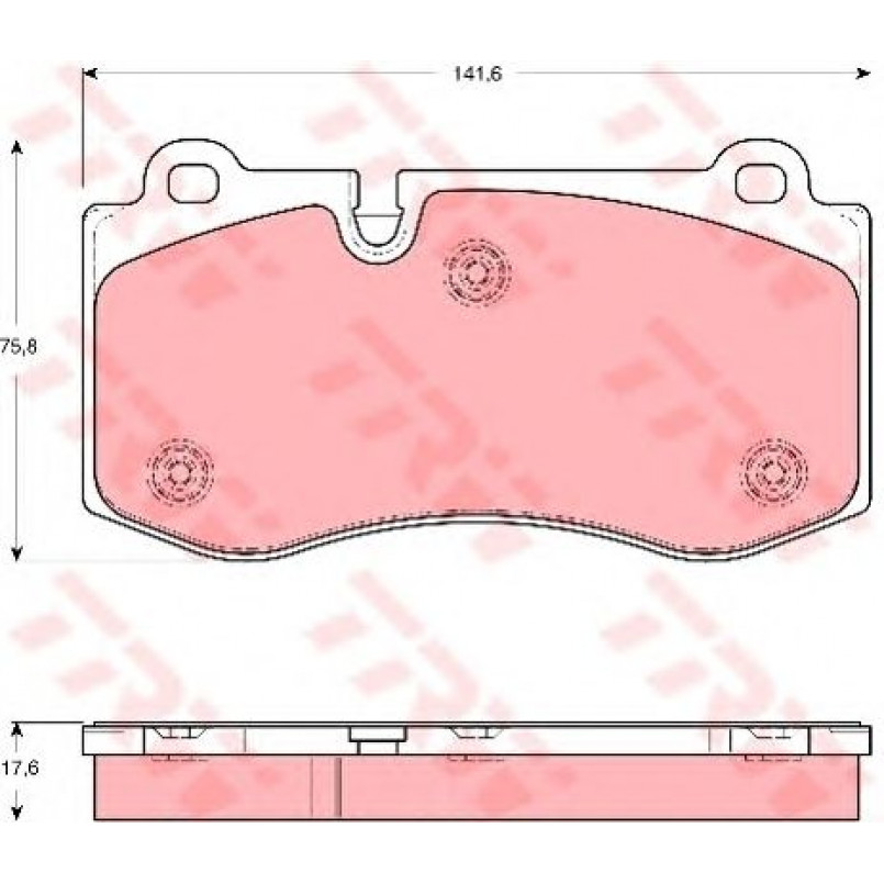 GDB1667  TRW - Гальмівні колодки до дисків — фото товара №1