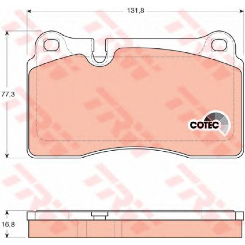 GDB1670  TRW - Гальмівні колодки до дисків — фото товара №1