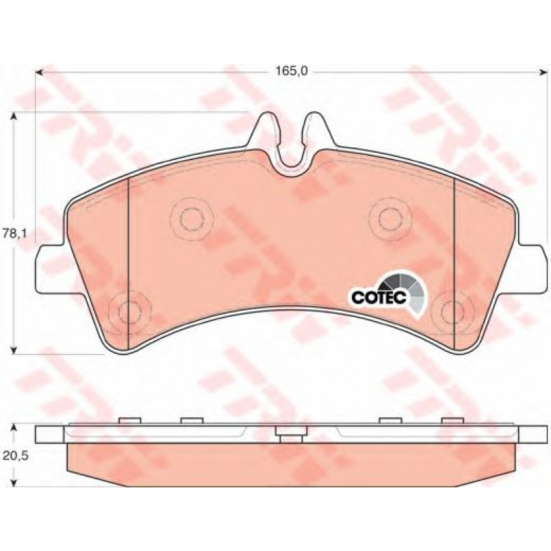 GDB1699  TRW - Гальмівні колодки до дисків — фото товара №1