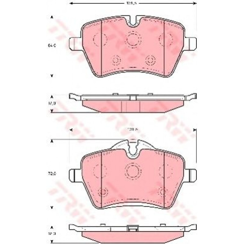 GDB1712  TRW - Гальмівні колодки до дисків — фото товара №1