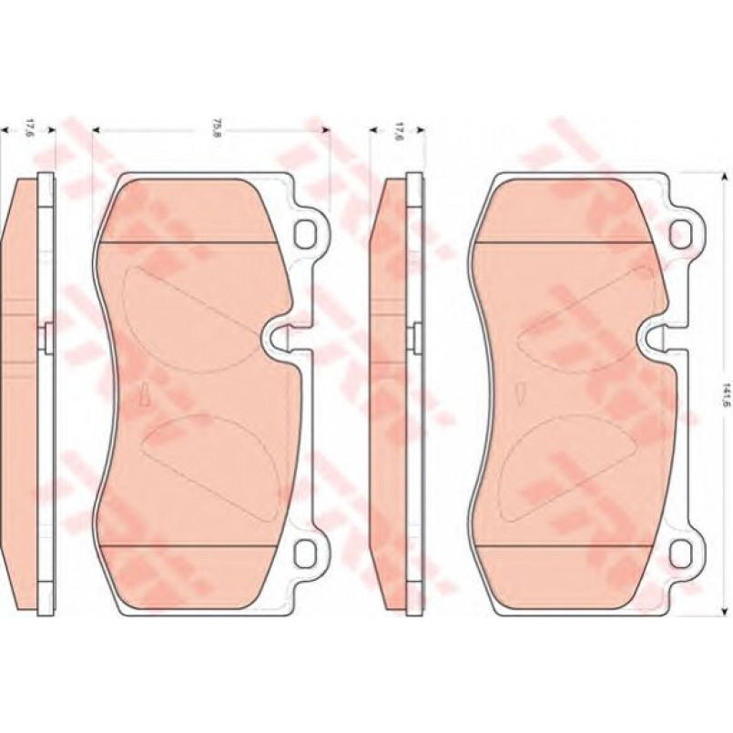 GDB1733  TRW - Гальмівні колодки до дисків — фото товара №2