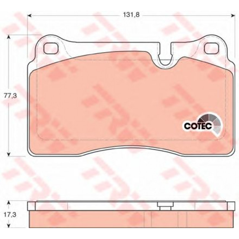 GDB1743  TRW - Гальмівні колодки до дисків — фото товара №2