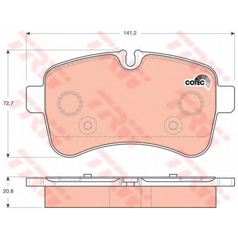 GDB1748  TRW - Гальмівні колодки до дисків — фото товара №2