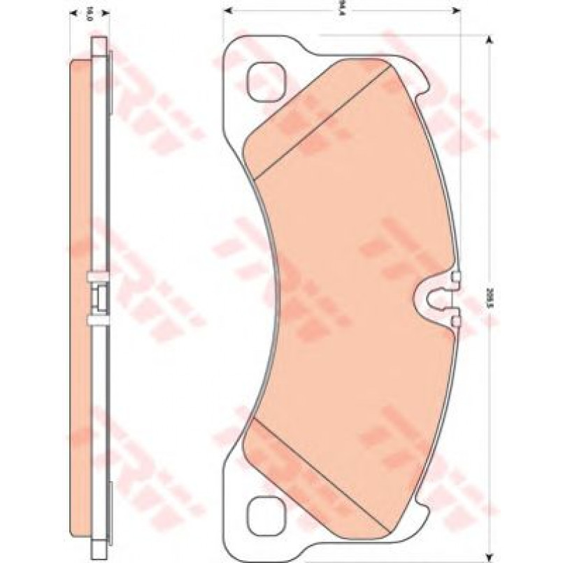 GDB1774  TRW - Гальмівні колодки до дисків — фото товара №2