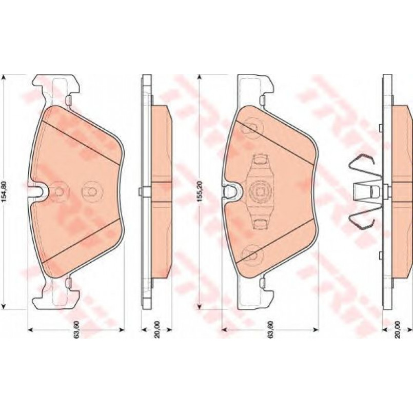 GDB1810  TRW - Гальмівні колодки до дисків — фото товара №1
